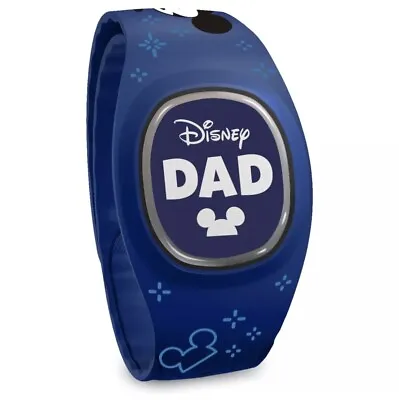 Disney Parks Disney Dad Classic Mickey Ear Hat Blue Magicband Plus Unlinked NEW • $36.87