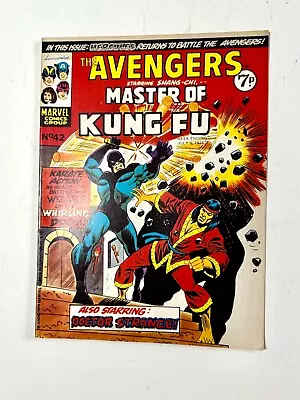 Vintage Marvel Comic - The Avengers - Master Of Kung Fu - Jul. 1974  No. 42 • £4.99