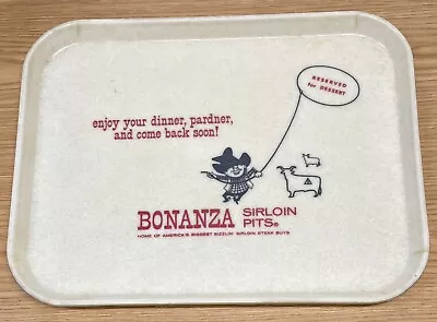 Vintage Bonanza Steak Sirloin Pit Fiberglass Tray Huntington Beach California • $39.99