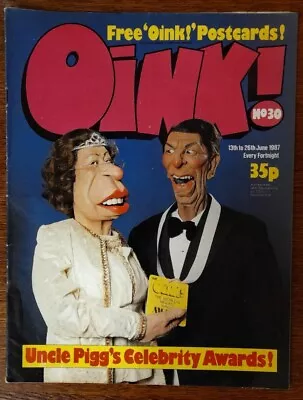 OINK ! Comic Issue #30 : June 1987 🐷 VGC! ➕️ 2x POSTCARDS💥RARE & COLLECTABLE!  • £4.65