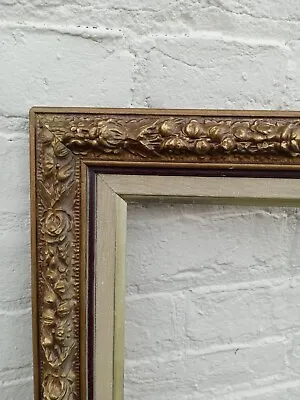 $195 • Buy VTG HUGE Ornate Frame Gilt Wood Gesso Rococo Painting Portrait Mirror 28  X 64 !