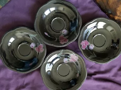 Vintage - Mikasa Rondo - Tango - 4 Black/Purple 6  Plates • $9