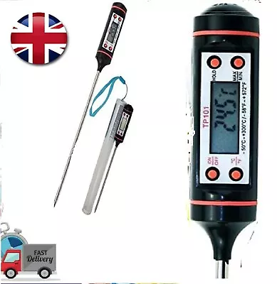 £4.95 • Buy Digital Food Thermometer Probe Cooking Meat Kitchen Temperature  Turkey  BBQ