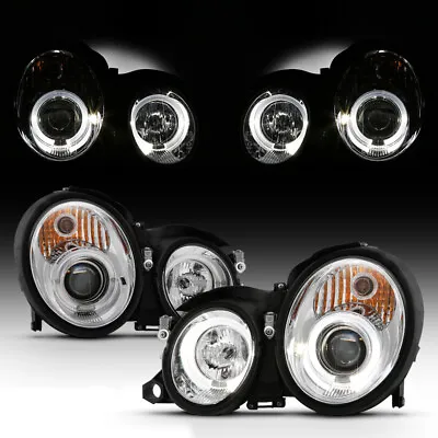 1998-2002 Mercedes Benz MB CLK-Series W208 Halo Angel Eye Projector Headlights • $279.95