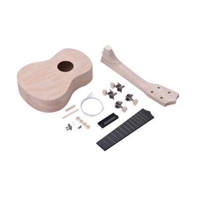 $32.67 • Buy 21 Inches Unfinished DIY Ukulele Ukelele Uke Kit Basswood Body & Neck U3I2