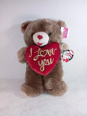 2021 Sweetheart Teddy 17  Bear Plush Stuffed I Love You Heart 30th Anniversary  • $8