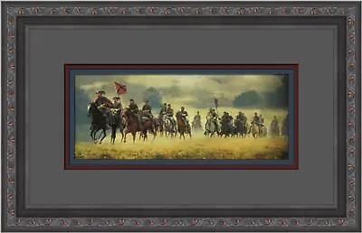 Mort Kunstler Civil War Small Print Stuart's Ride Around McClellan Custom Frame • $65