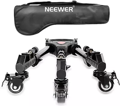 Neewer Photography Professional Heavy Duty Tripod Dolly With Rubber Wheels And A • $68.45