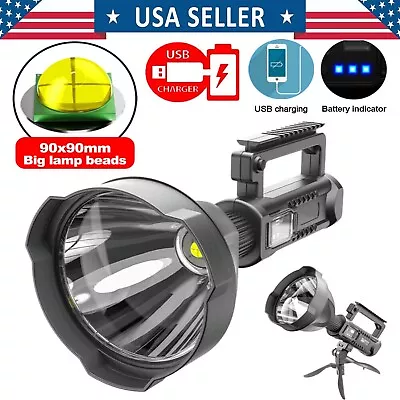 Rechargeable Spotlight Flashlight High Lumens Waterproof 4 Modes Handheld • $19.99