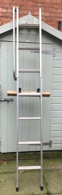 £40 • Buy Aluminium 3 Section Loft Ladder 320cm Long, With Handrail And Hook