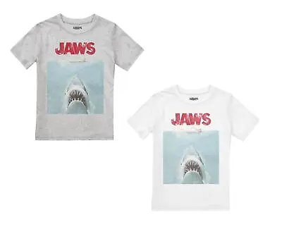 Jaws Boys T-shirt Movie Poster Top Tee 7-13 Years Official • £9.99