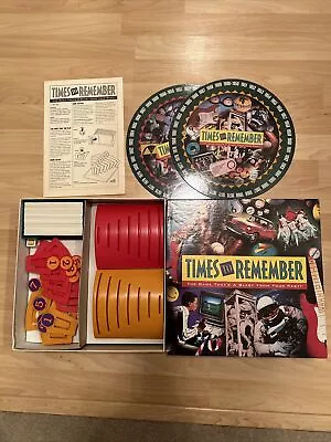 Vintage 1991 Milton Bradley “Times To Remember” The Game  100% Complete Great! • $23.99