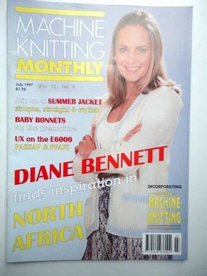 £3 • Buy Machine Knitting Monthly Magazine. Patterns/Charts/Adults/Kids/Toys  July 1997.
