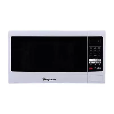 Magic Chef Countertop Microwave Oven 1.6-cu-ft 1100W Side Control White Finish • $166.33