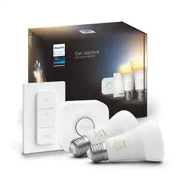 Philips Hue White Ambiance A60 E27 1100 Lumen - Starter Kit With 2 Light Sources • $99.90
