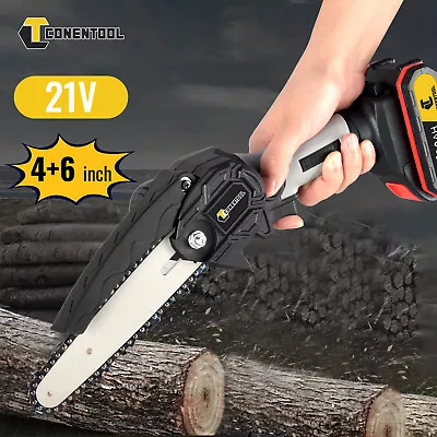 CONENTOOL 21V Electric Cordless Electric Saw Portable Handheld Wood Cutting Saw • £25.99