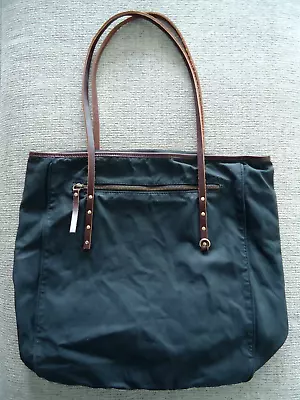 J Crew Cansvas Bag Leather Handles • $16.99