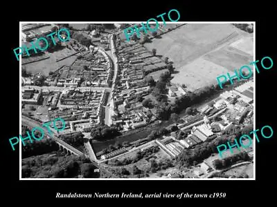 Old Large Historic Photo Of Randalstown Northern Ireland Town Aerial View 1950 1 • £5.27