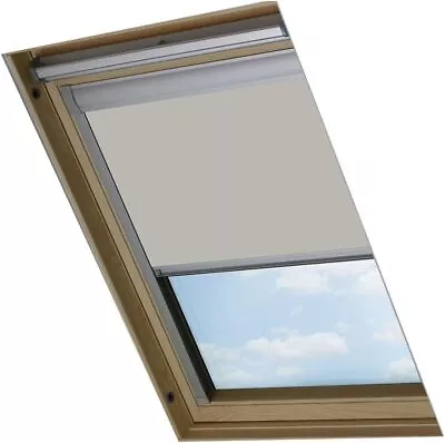 Bloc Skylight Blind For Fakro Roof Windows Blockout Polyester Pale Stone 1... • £64.78