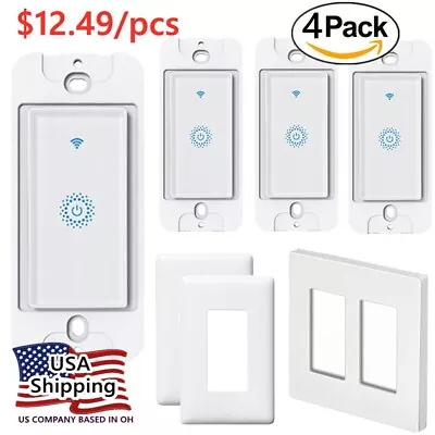 $17.97 • Buy Nexete Smart WiFi Light Switch Remote Alexa Google  Voice Control Smart Life App