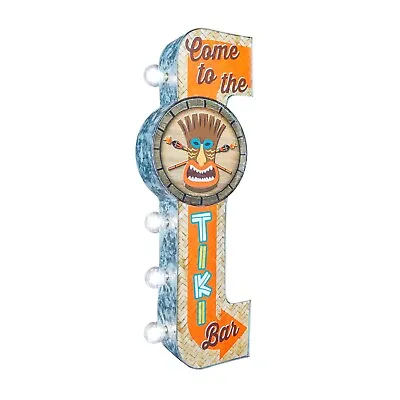 Tiki Bar Double-Sided LED Marquee Sign Retro Home Decor (25  X 4.25  X 6.5 ) • £67.48