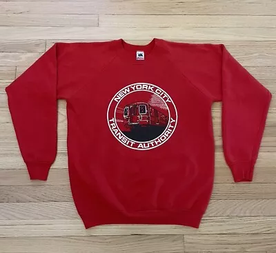 Vintage 70s 80s New York City Subway Sweatshirt MTA NYC FoTL Railroad Train • $149