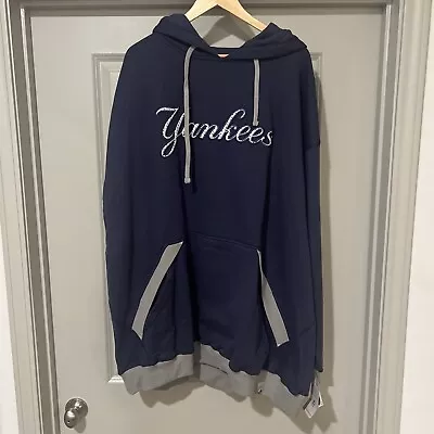 New York Yankees Majestic Mens Plus Size Hoody Sweatshirt NWT 4XL • $40