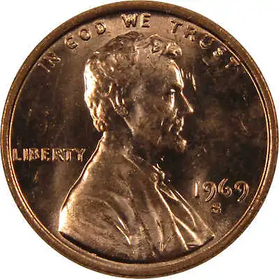 1969 S Lincoln Memorial Cent BU Uncirculated Penny 1c Coin • $4.99