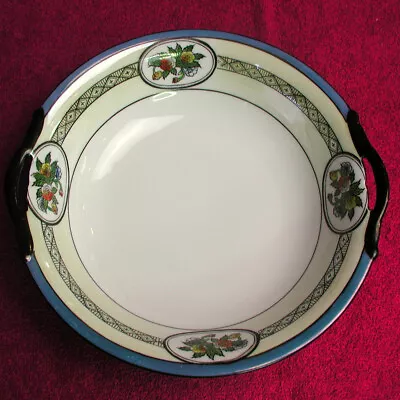 Noritake Moriyama (Blue Lustre Floral) 9 3/4  ROUND SERVING BOWL Hand Painted  • $26.65