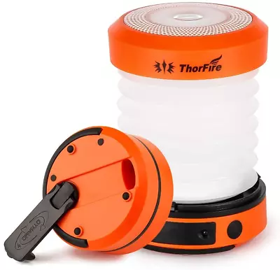 ThorFire LED Camping Lantern Lights Hand Crank USB Rechargeable Lanterns Mini - • $26.37