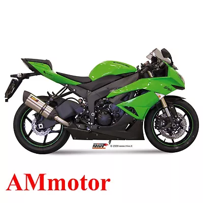 Exhaust Muffler Motorcycle Mivv Kawasaki ZX-6 R 2013 13 Suono Steel • $500