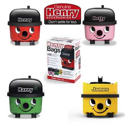 Henry Hoover Bags NVM1CH 10PK HEPA FLO Filter Vacuum Cleaner Hoover Bags X 10 • £16.99