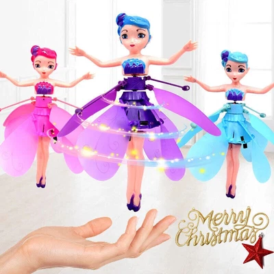 New Flying Fairy Princess Dolls Magic Xmas Gift Infrared Induction Control Toy • £6.49