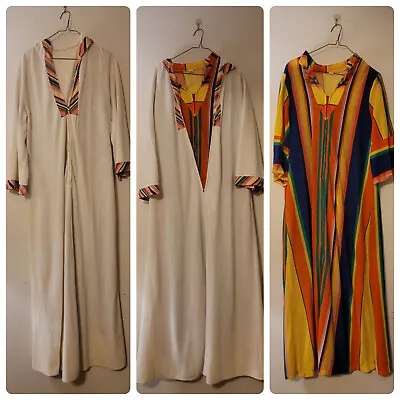 Vtg 1970s Two Piece Ensemble Multicolored Maxi Style Vtg XL • $35