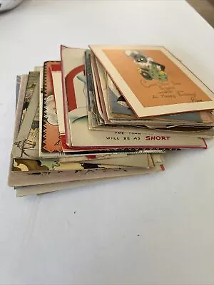 Vintage 1920’s-1950’s? Huge Group Cards Birthday Christmas Get Well  • $6.99