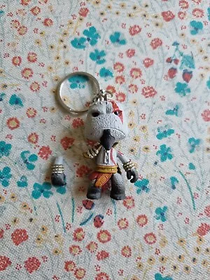 £13.99 • Buy God Of War Kratos Sackboy Figure Keyring LittleBigPlanet God Of War PROMO PS4PS3