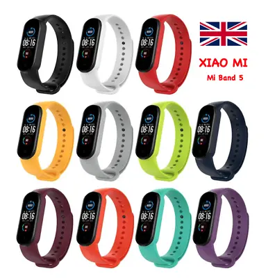 For Xiaomi Mi Band 5 / 6 / 7 Mi Replacement Silicone Watch Band Strap UK Seller • $8.44