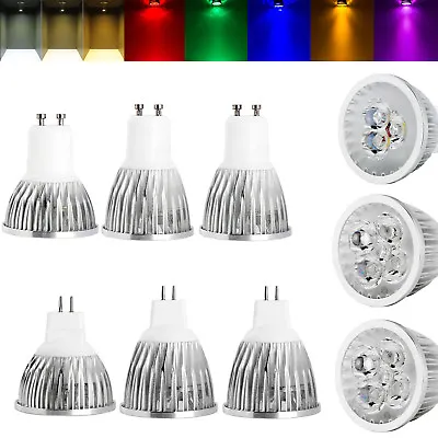 £4.49 • Buy Dimmable LED Spotlight Bulbs 9W 12W 15W GU10 110V 220V MR16 12V Lamp 8 Colors GM