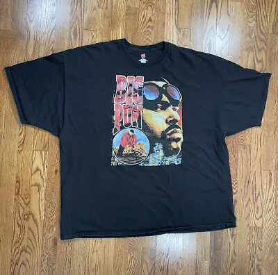 Vintage Bootleg Rap Hanes T Shirt Big Pun Black Mens Tee 4XL Terror Squad Bronx • $99.99