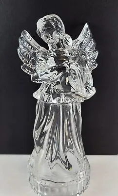 Mikasa Crystal Angel Holding Musical Instrument 8   • $17.99