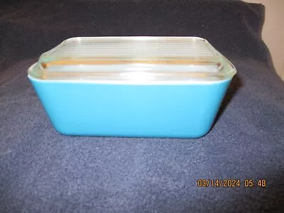 Vintage Blue # 502 Pyrex Refrigerator Covered Dish • $15