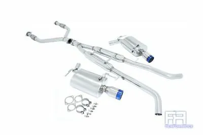 Manzo 4  Dual Burnt Tip Catback Exhaust Y Pipe For Sedan G35 G35x G37 G37x 07-13 • $749.99