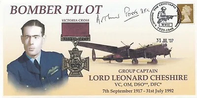 Bomber Pilot  Len Cheshire VC  Signed By Arthur Poore DFC  Pilot 617 Sqn   • £10.95