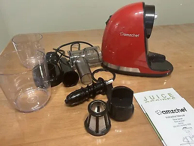 AMZCHEF Juicer Machines - Cold Press Slow Juicer - Masticating Juicer • £80