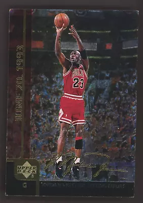 1999-00 Upper Deck Gatorade Gold Signature #mj3 Michael Jordan Jumbo Hof Sp • $0.99