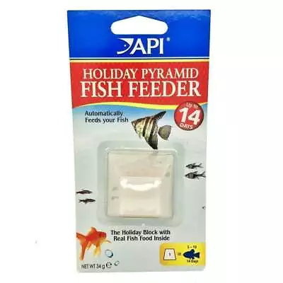 API Holiday Fish Food Blocks Aquarium Vacation Feed Feeder Pyramid 14 Days • £10.95