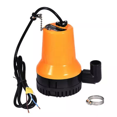 4500L/H Submersible Water Pump Clean Clear Dirty Pool Pond Flood Tool DC 12V 60W • £15.99