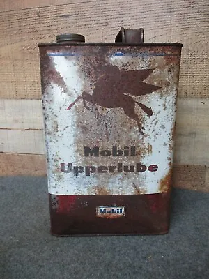 Vintage MOBIL Upperlube 1 Gallon Can - Empty Display Can  • $22.50