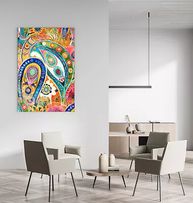 Abstract Colours Game Print Framed Canvas Wall Art Picture Living Room Decor • £14.99