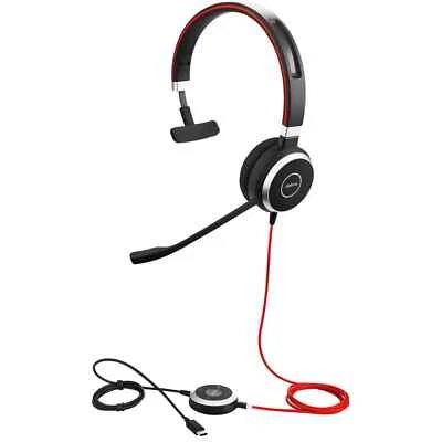 £49.95 • Buy Jabra Corded Evolve 40 Ms Mono USB-C Headset Cortana Skype & Teams Compatible